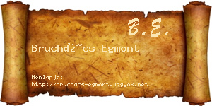 Bruchács Egmont névjegykártya